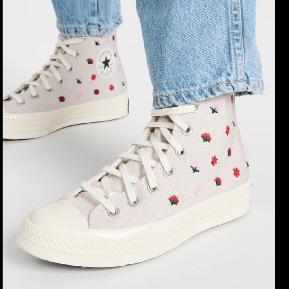 Women’s Converse Hi-top Embroidered Sneakers